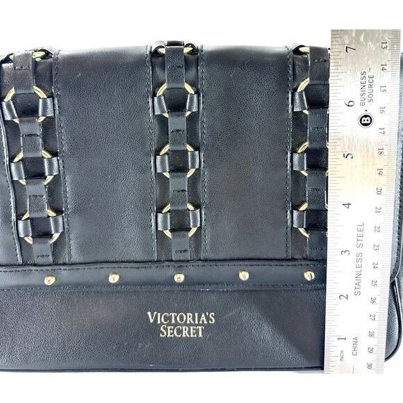 Victoria’s Secret VS Ring Stud Bond Street Shoulder Bag Black - Picture 6 of 11